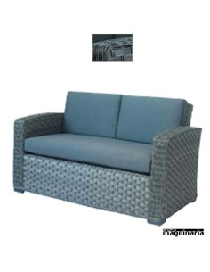 Conjunto para jardín AGINDICO de aluminio y rattan 2