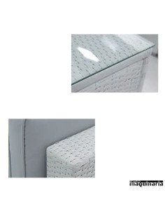 Modular para jardín AGARTICM de aluminio y rattan 2