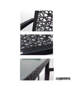 Modular para jardín AGOPENC de aluminio y rattan 2