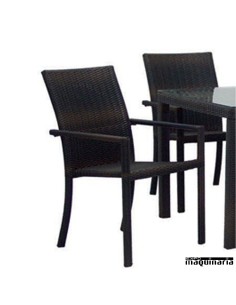 Conjunto para jardín AGKARMA de rattan sintético 2