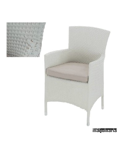 Conjunto para jardín AGARTIC-TOULA de rattan sintético
