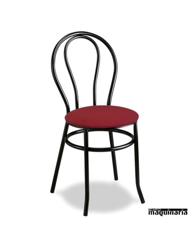 Silla Bar 1R06 apilable roja