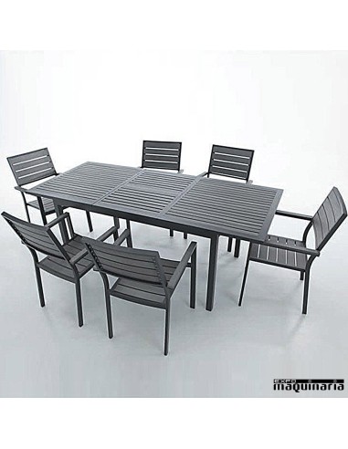 Conjunto para terraza AGKINDER de aluminio y resina