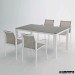 Conjunto para terraza AGALASKA de aluminio y textiline