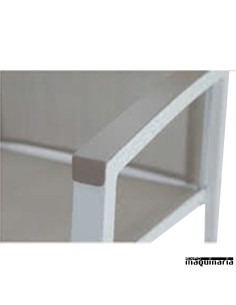 Conjunto para terraza AGALASKA de aluminio y textiline 2
