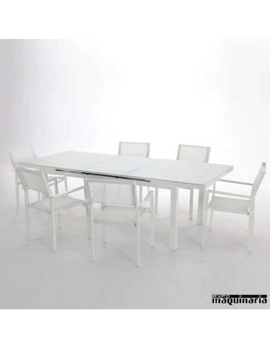 Conjunto para terraza AGTAHA de aluminio y textiline
