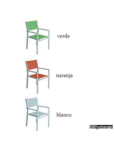 Conjunto para terraza AGTAHA de aluminio y textiline
