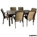 Conjunto para terraza AGGOLD de aluminio y textiline
