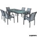 Conjunto para terraza AGEIRE de aluminio y textiline