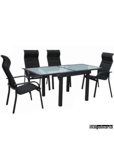Conjunto para terraza AGPRACTIK de aluminio y textiline