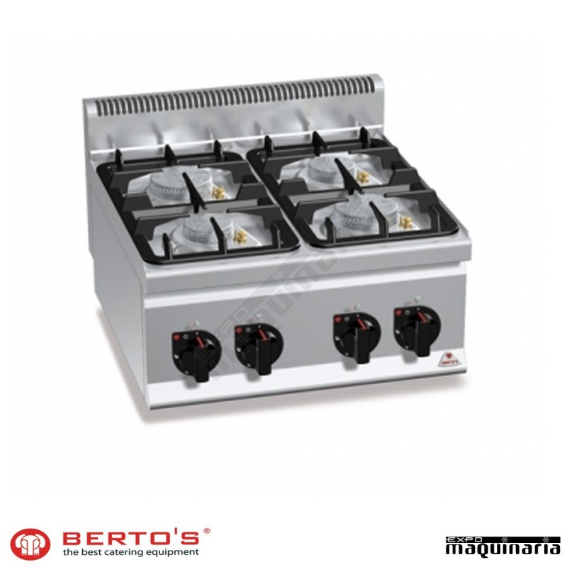 Cocina gas 4 fuegos RMG6F4BPW