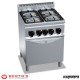 Cocina gas 4 fuegos con horno RMG6F4PW+FG1 ECO POWER