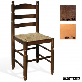 Silla madera rustica ECO 1T210 ASIENTO DE ANEA