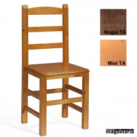 Sillas madera ECO 1T120 asiento de madera