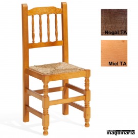 Silla bar madera ECO 1T202 asiento anea