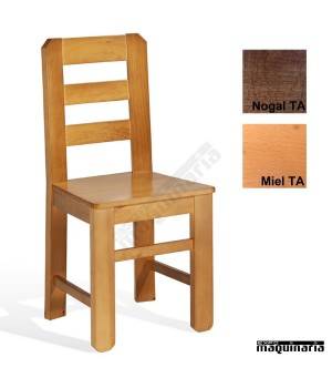 Silla madera cafeteria 1T121 Pino Macizo barnizada TA TOSCANA Silla madera cafeteria 1T121 Pino Macizo barnizada TA TOSCANA