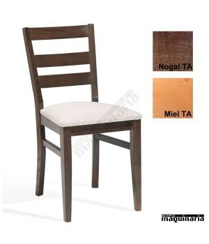 Silla madera tapizada 1T241 TA MILAN