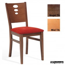 Silla tapizada madera ECO 1T239 