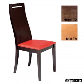 Silla tapizada de madera economica 1T258 ﻿﻿﻿