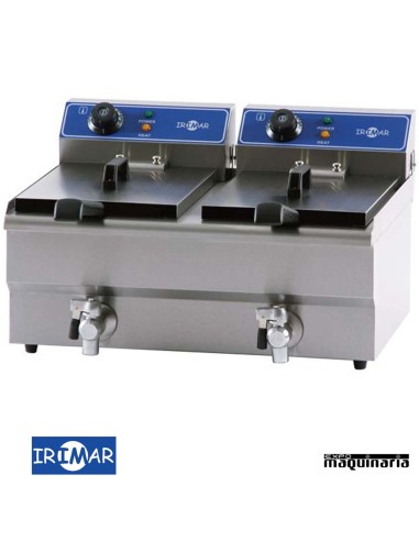 Freidora eléctrica de cuba fija IRFRY9+9 - 6+6 litros 