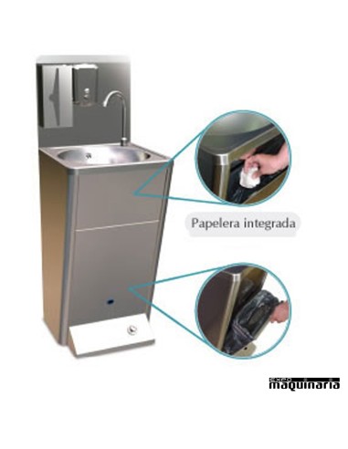 Lavamanos industrial acero inox FR061414