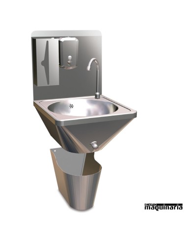 Lavamanos de pared acero inox  FR061406