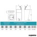 Lavamanos acero inox  doble pedal FR061008