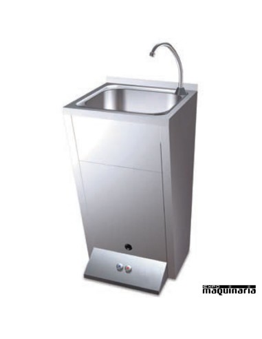 Lavamanos INOX de pie con doble pulsador FR061014
