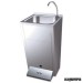 Lavamanos INOX de pie con doble pulsador FR061014