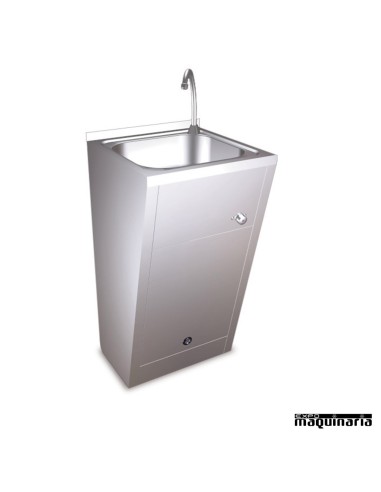 Lavamanos INOX de pie con pulsador de rodilla 