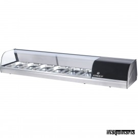 Vitrina de tapas frías para 6 bandejas GN1/3 CLVRGI1P6B