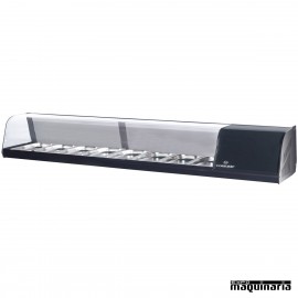 Vitrina de tapas frías para 8 bandejas GN1/3 CLVRGI1P8B