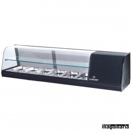 Vitrina de tapas frías 2 pisos 6 bandejas GN1/3 CLVRGI2P6B