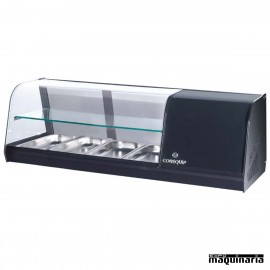 Vitrina de tapas frías 2 pisos 4 bandejas GN1/3 CLVRGI2P4B