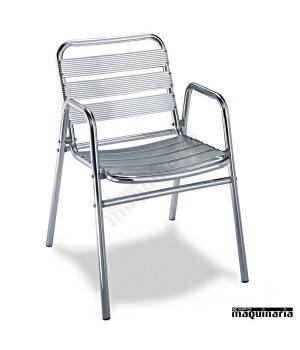 Primero dignidad empeorar Silla aluminio anodizado terraza 2R90 apilable