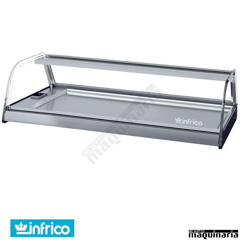 Vitrina tapas frías 4 platos INVEB4CC cristal curvo