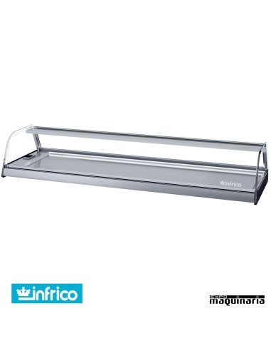 Vitrina tapas frías 8 platos INVEB8CC cristal curvo
