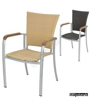 Sillón terraza de aluminio 2R61 para la hosteleria.