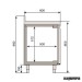 Mesa refrigerada (1468 x 600 cm) BMPP 1500 II medidas