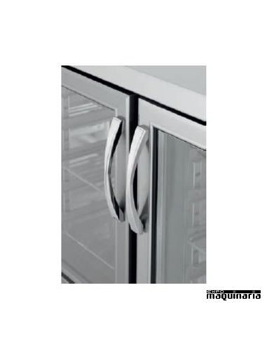 Mesa refrigerada con puertas cristal detalle (1468 x 600 cm) BMPP 1500 CR 
