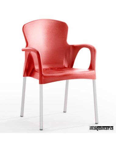 Sillón de terraza GRACE rojo
