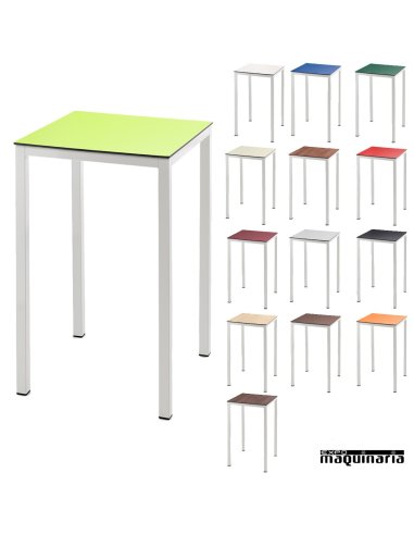 Mesa Alta de Acero pintado ISFARGO 70x70