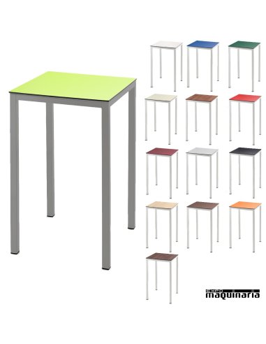 Mesa Alta de Acero pintado ISFARGO 70x70