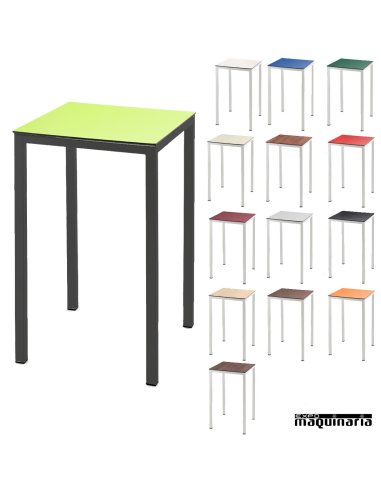 Mesa Alta de Acero pintado ISFARGO 70x70