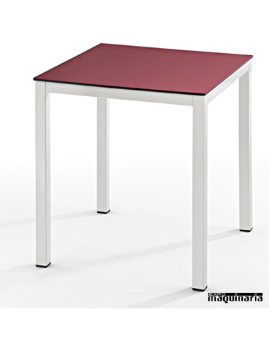 Mesa cuadrada acero ISFARGOC
