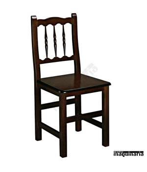 Silla madera 1R0M asiento madera