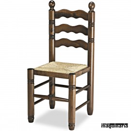 Silla madera de pino barnizada 1R4 torneada