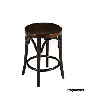 Taburete bajo de bar de madera 2R6 
