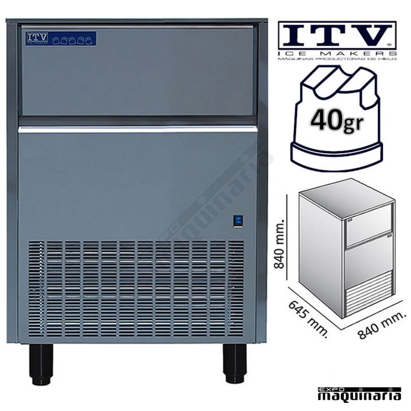 Maquina de Hielo ITV ORION60 (ECO) cubito 40g