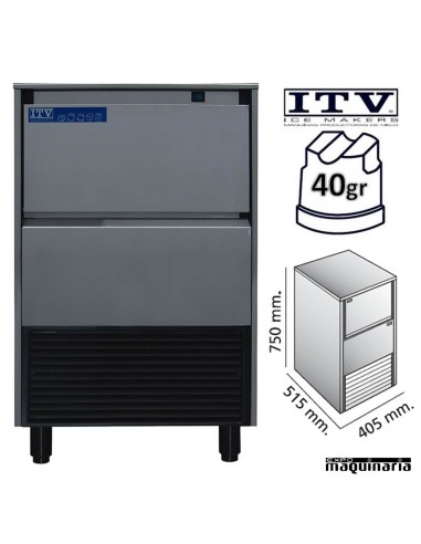 Maquina de Hielo ITV DELTA-NG30 cubito 40g